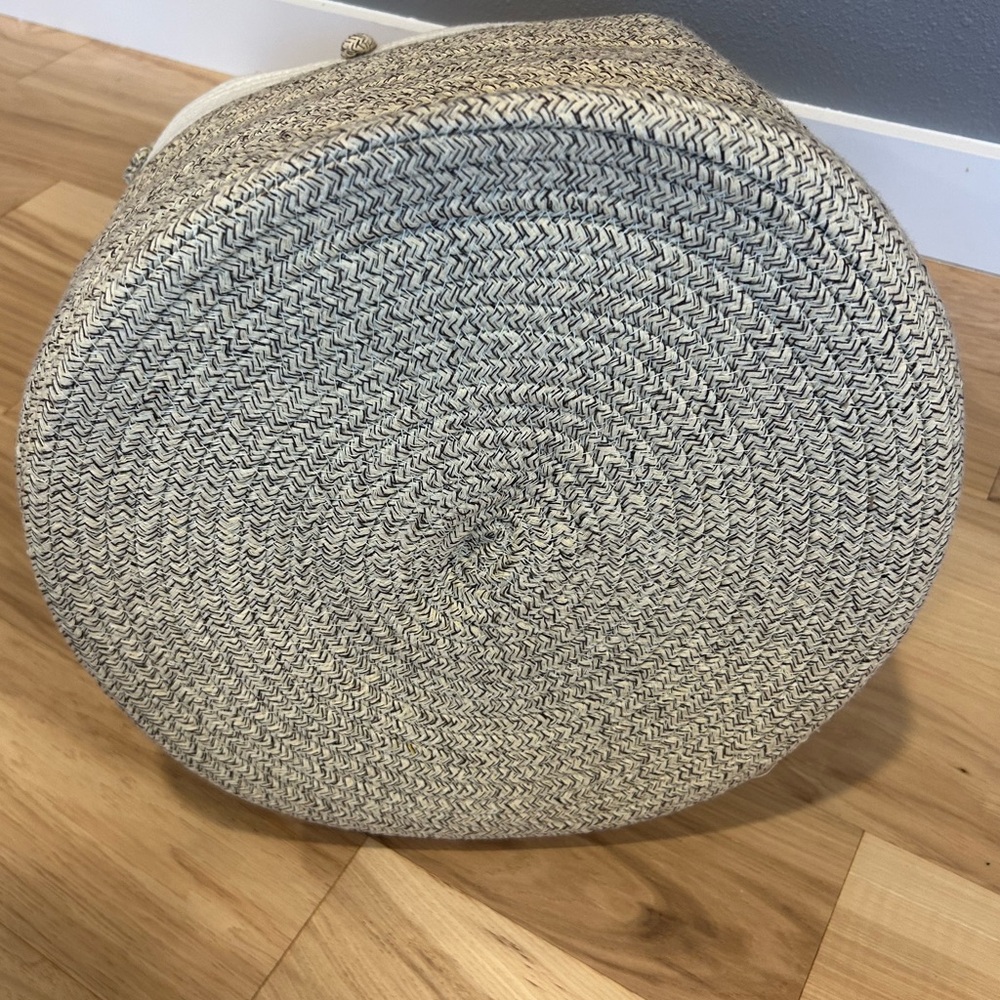 100% Cotton Rope Storage Basket with Handles - Picture 4 of 5